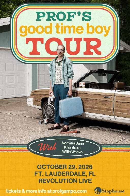 Prof 2026 concert poster